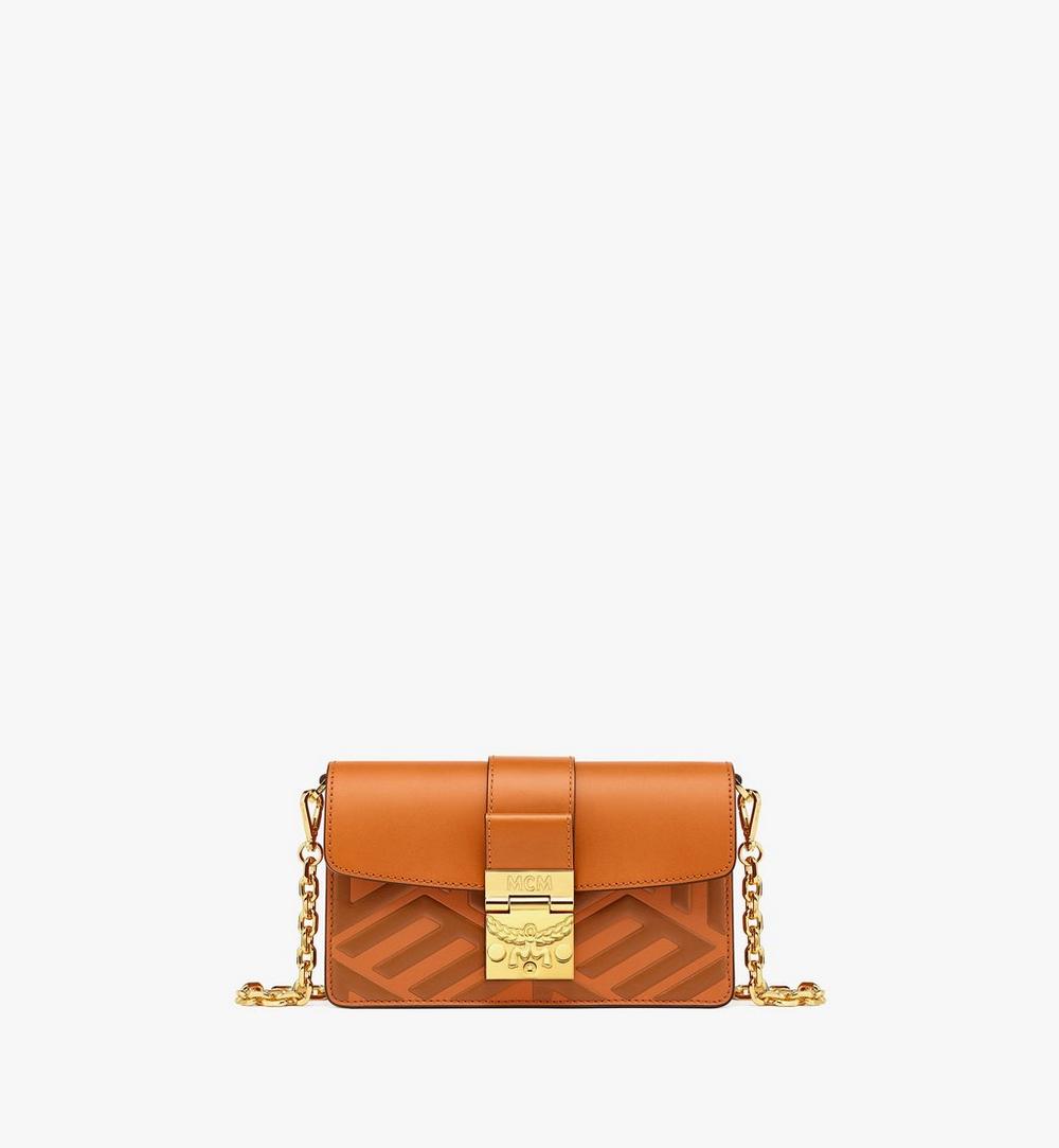 Tracy Crossbody in Cubic Logo Leather 1